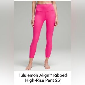 lululemon Align™ Ribbed High-Rise Pant 25"